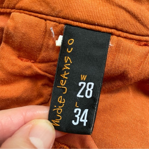 Mens Nudie Jeans orange pants - Picture 8 of 10